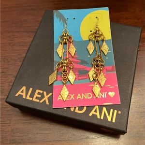 Alex and Ani gold earrings